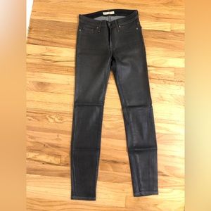 Joie dark blue coated skinny jeans size 24